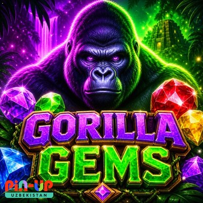 Gorilla Gems — Pin Up Online Casino O‘zbekiston uchun slot «Gorilla Gems» — katalog rasmi