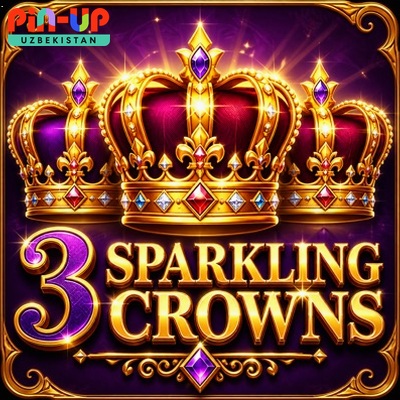 3 Sparkling Crowns — Pinup o‘zbekiston online Demo muqova «3 Sparkling Crowns» — banner ko‘rinishi